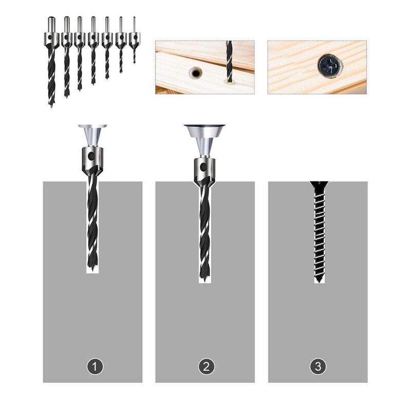 Wood Drill Bit Set Manufacturer - 7pcs HSS Countersink Set