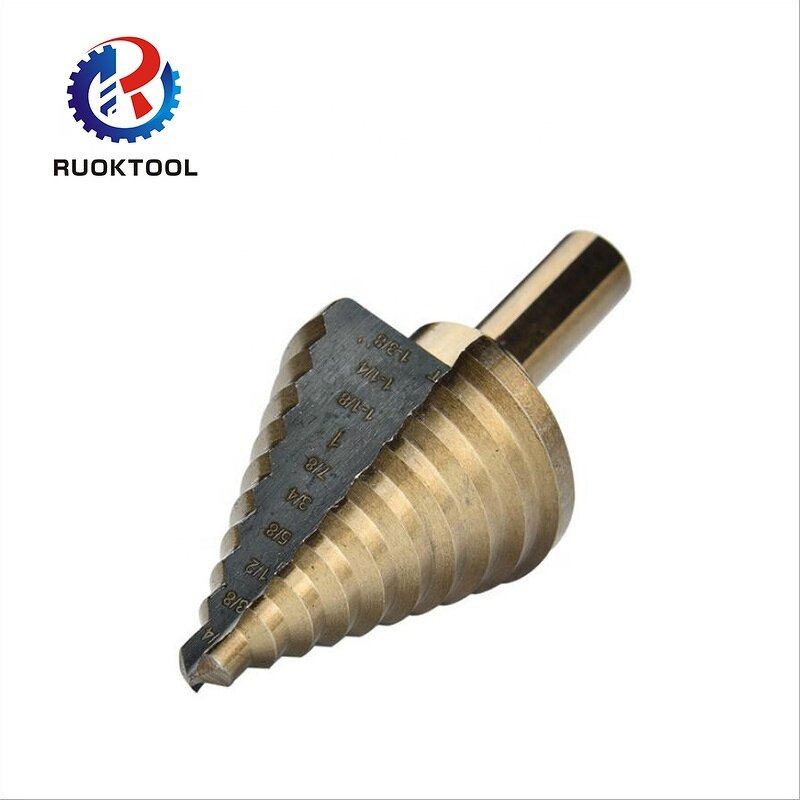 Step Drill Bit Set Supplier - 5Pcs HSS Triangle Shank