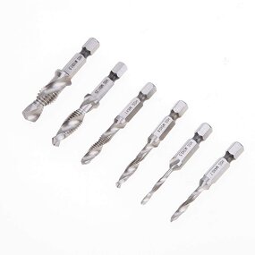 Thread Drill Bit Manufacturer - 6pcs HSS Composite Cobalt Flute
