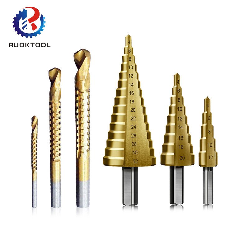 Step Drill Bit Set Supplier - 6Pcs HSS Pagoda Tapper