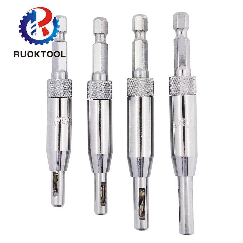 Hinge Drill Bits Factory - 4PC HSS Self Centering Cabinet