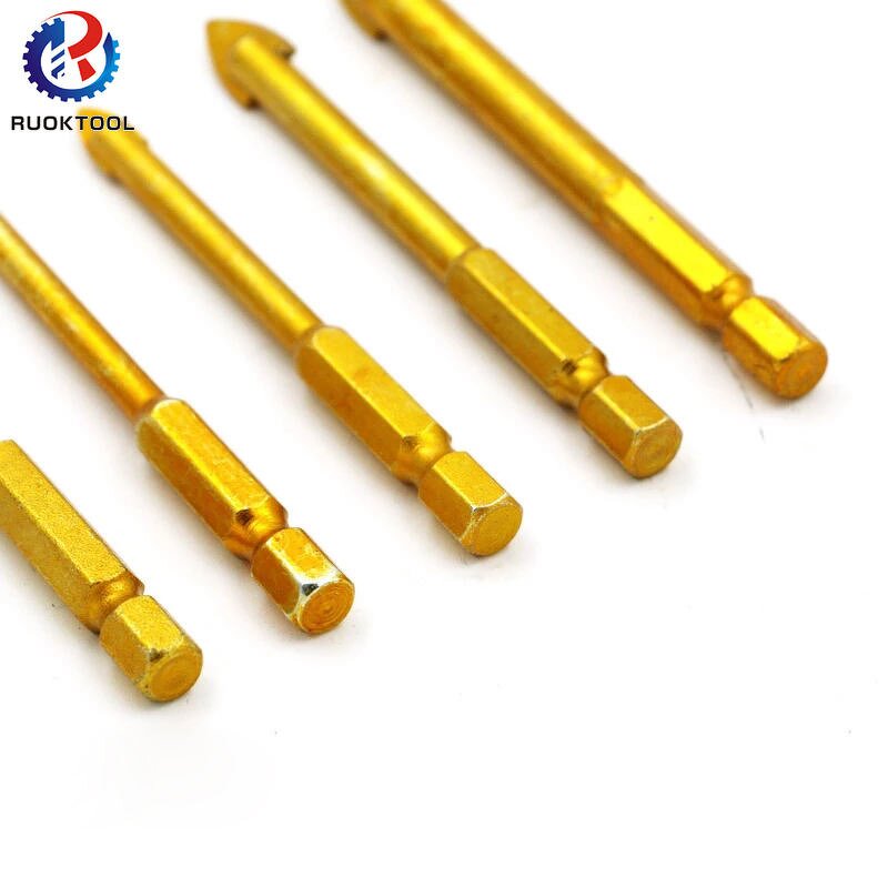 Tile Drill Bit Supplier - 6mm Hex Shank Titanium Coated