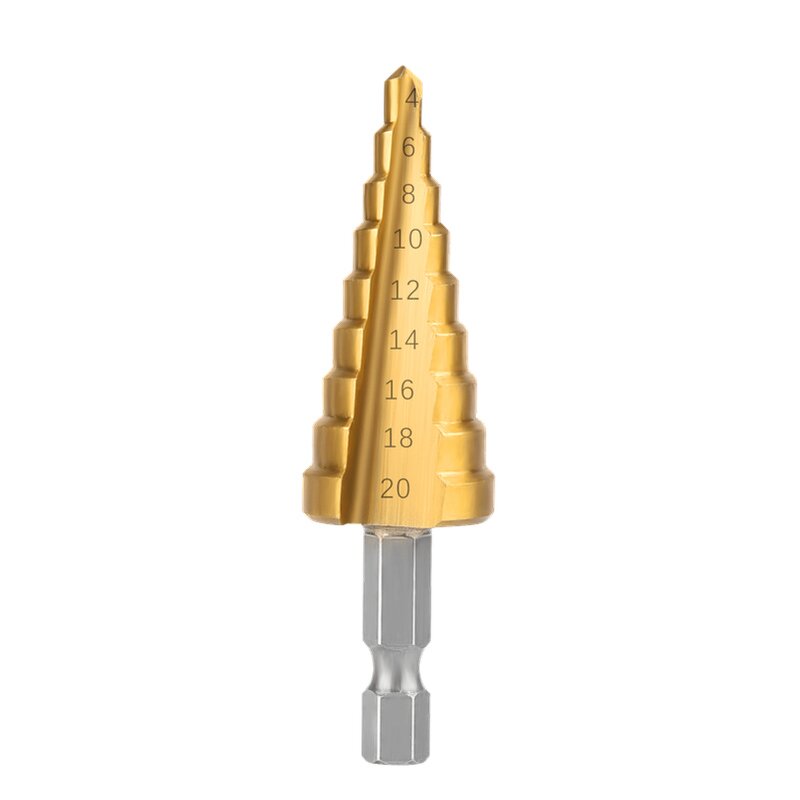 Step Drill Bits Factory - Hexagon Shank Titanium Set