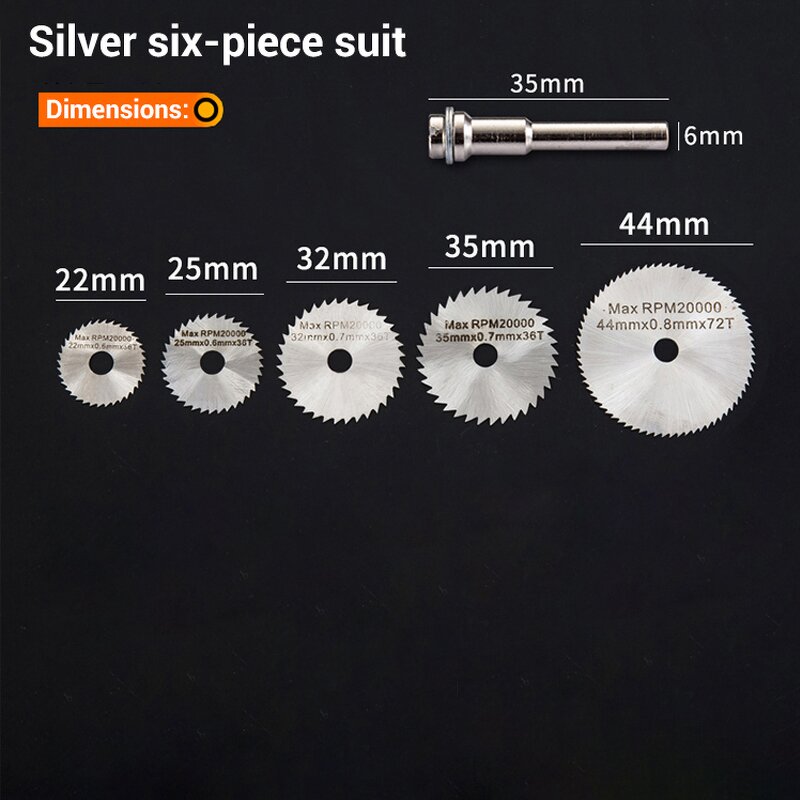 Saw Blade Factory - 6PCS Small Mini Circular HSS