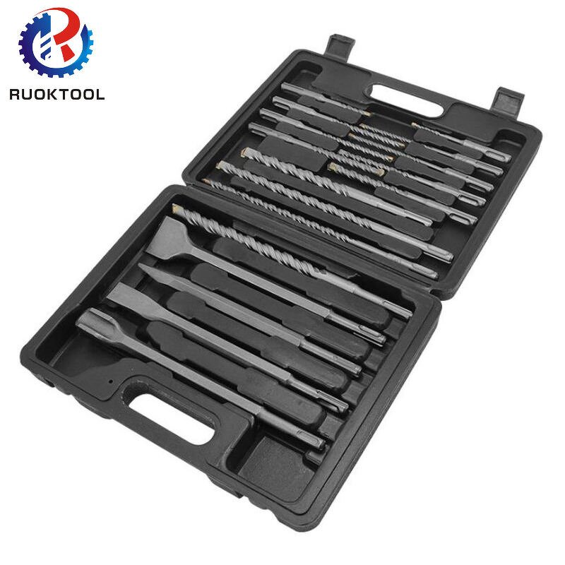 Hammer Drill Bit Set Supplier - 17pcs Sds Plus Rotary Hammer