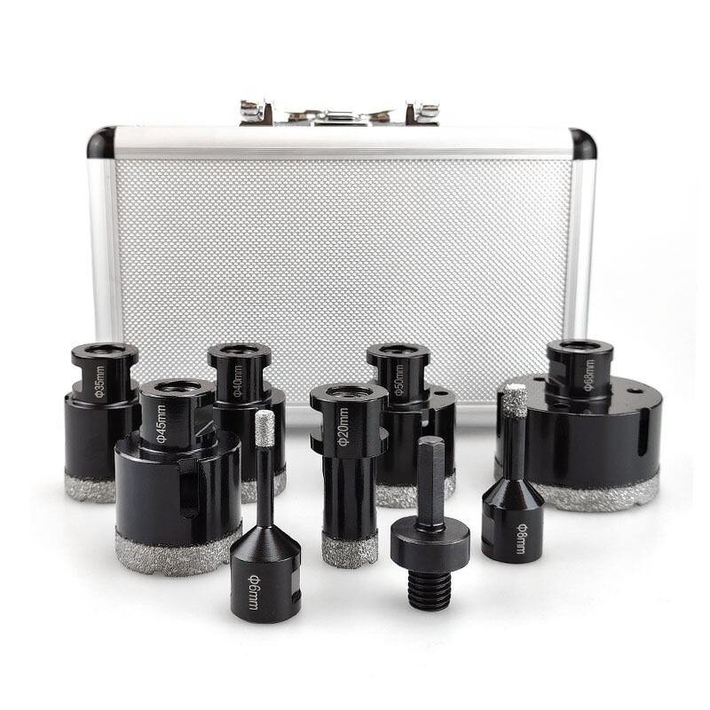Diamond Drill Bit Set Manufacturer - 9pcs 6-68mm M14 Vacuum Brazed