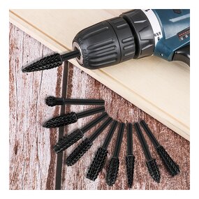 Rotary Burr Set Factory - 10pcs Woodworking Carving Rasp