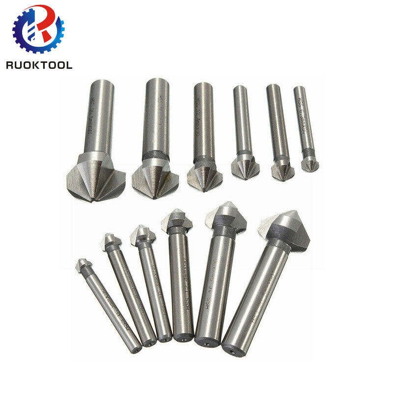 Chamfer Cutter Set Manufacturer - 6pcs 3 Flute HSS End Mill