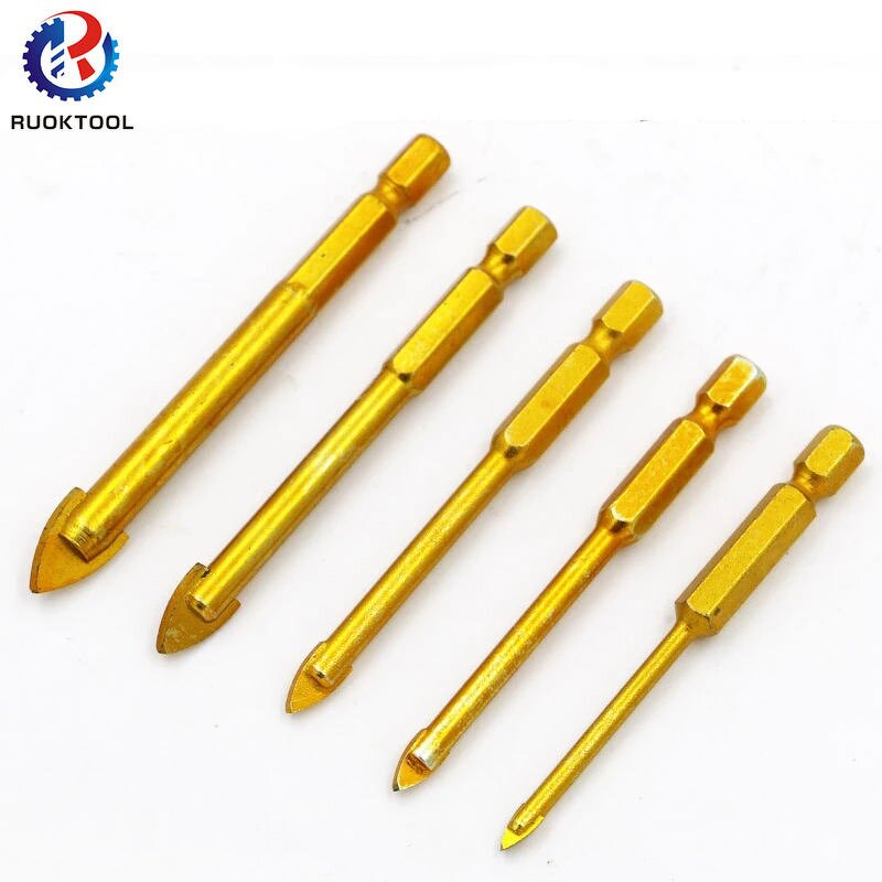 Tile Drill Bit Supplier - 6mm Hex Shank Titanium Coated