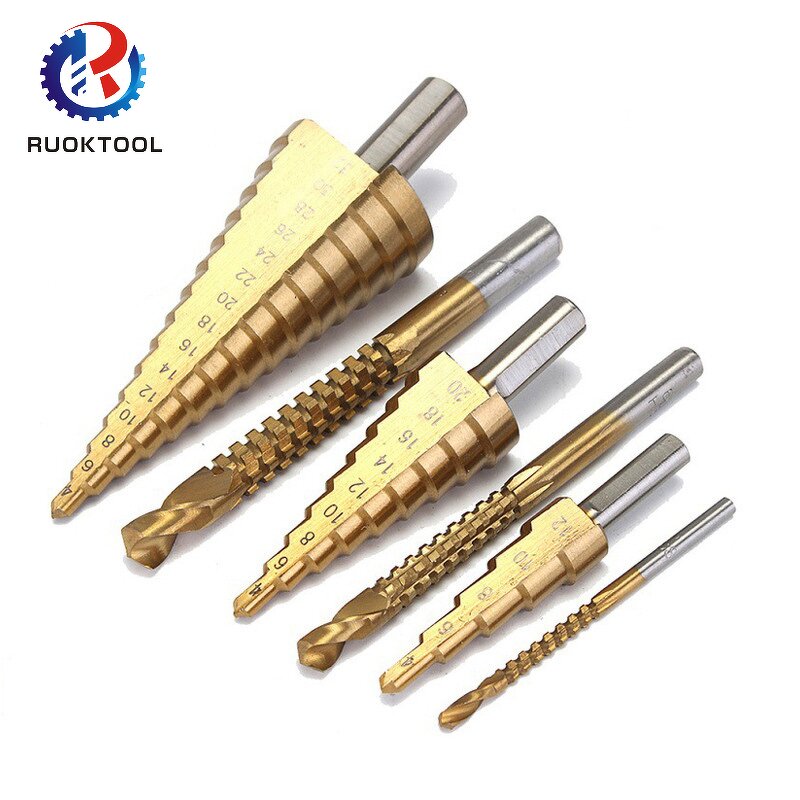 Step Drill Bit Set Supplier - 6Pcs HSS Pagoda Tapper