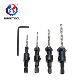 Carbide Drill Bit Manufacturer - 4pcs Hex Shank Tipped for Wood