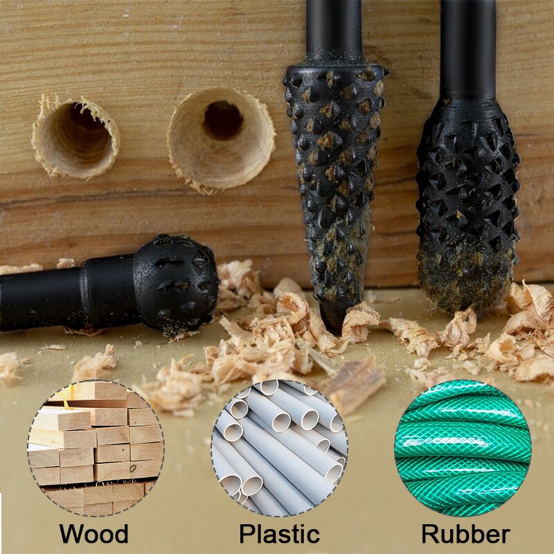 Rotary Burr Set Factory - 10pcs Woodworking Carving Rasp