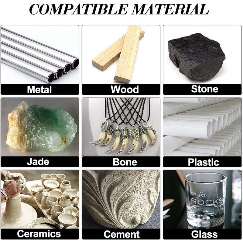 Rotary Burr Set Factory - 10pcs Tungsten Carbide 3mm Shank