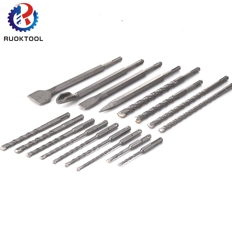 Hammer Drill Bit Set Manufacturer - 17Pcs Sds Plus Concrete Granite
