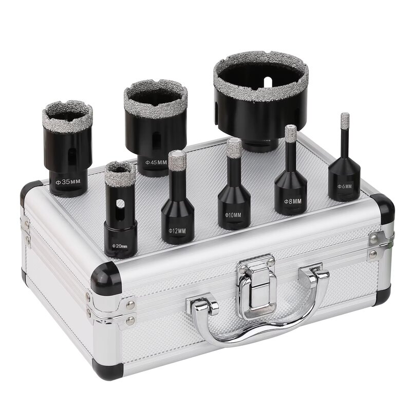 Diamond Hole Saw Set Supplier - 8pcs/Set 6-68mm M14 Vacuum