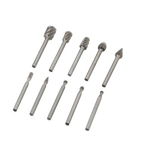 Rotary Burr Set Supplier - 10 Pcs 1/8 Inch Shank Carving