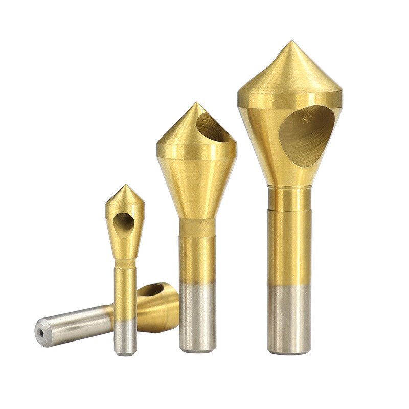 Step Drill Bit Set Factory - 4 Pcs Oblique Hole Chamfering