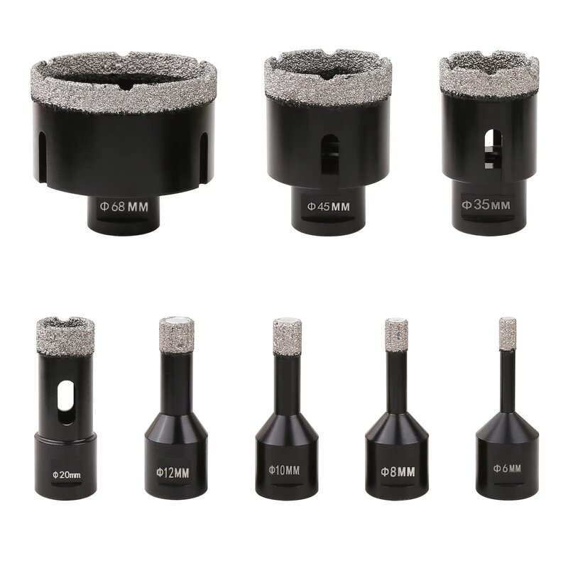 Diamond Hole Saw Set Supplier - 8pcs/Set 6-68mm M14 Vacuum