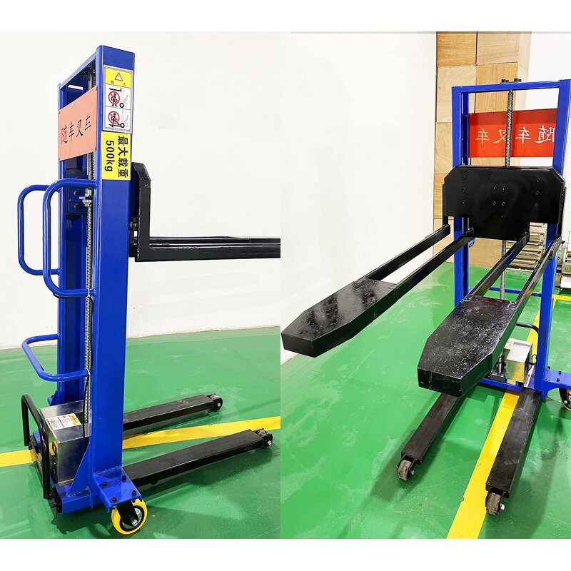 Portable Forklift Supplier - 500-1500kg Self Loading Manual Semi Electric Stacker