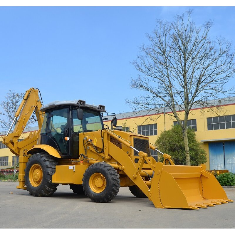 Wheeled Excavator Factory - New Multifunctional Automatic Two-Dig Loader for Garden