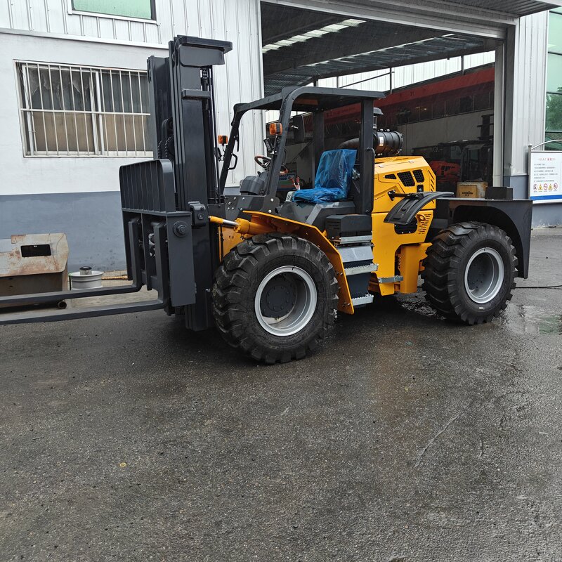 Rough Terrain Forklift Supplier - 4WD Off-road 5 Ton Diesel Engine 1200mm Fork