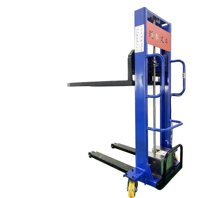 Portable Forklift Supplier - 500-1500kg Self Loading Manual Semi Electric Stacker