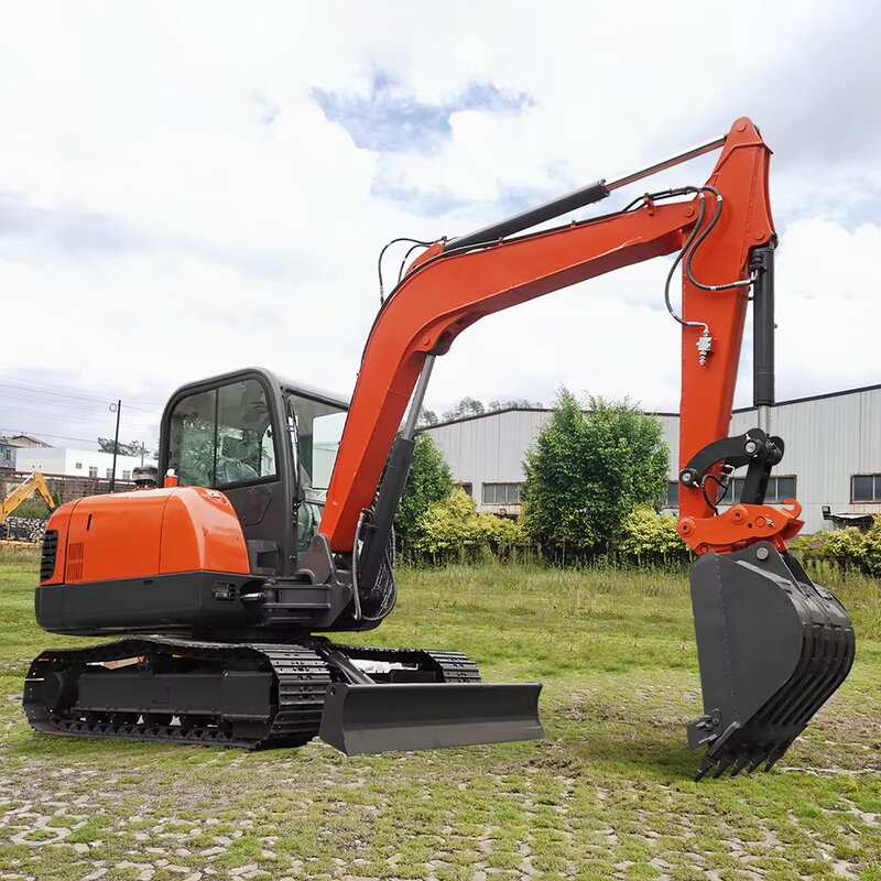 Mini Excavator Supplier - Factory 7T 6 Ton Compact Zero Tail Swing Quick Hitch
