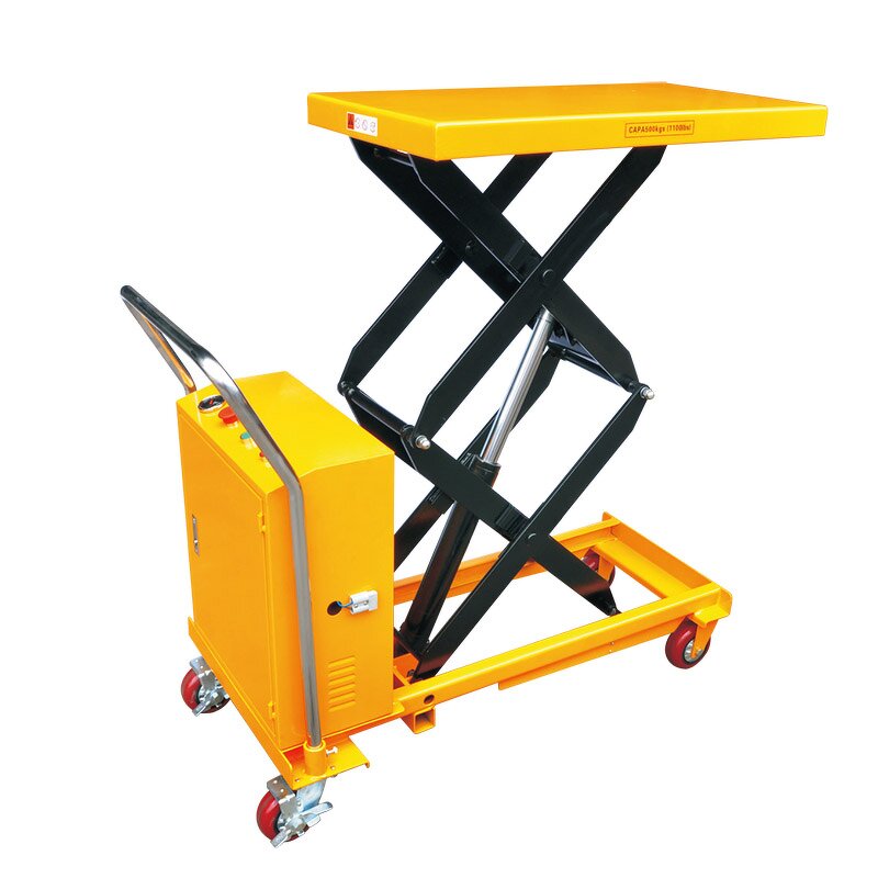 Hydraulic Lift Table Supplier - 500kg Car Scissor Lift Platform New Forklift Trolley