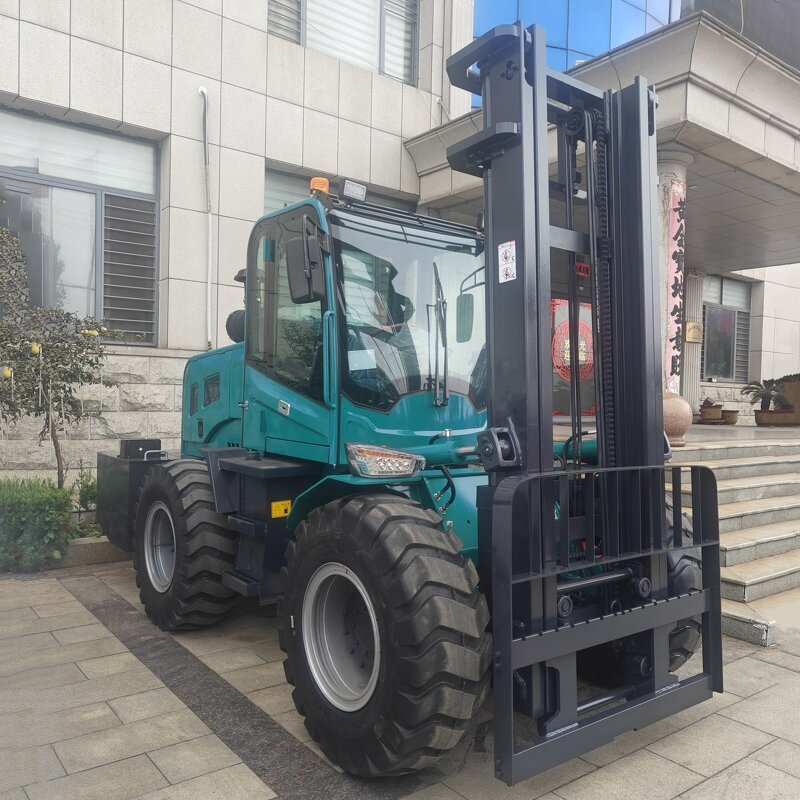 Rough Terrain Forklift Supplier - 4WD Off-road 5 Ton Diesel Engine 1200mm Fork