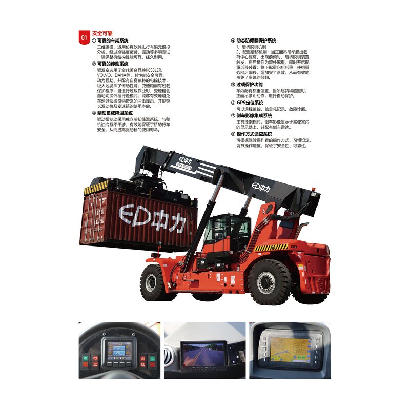 Reach Stacker Manufacturer - Internal Combustion with Excellent Visibility