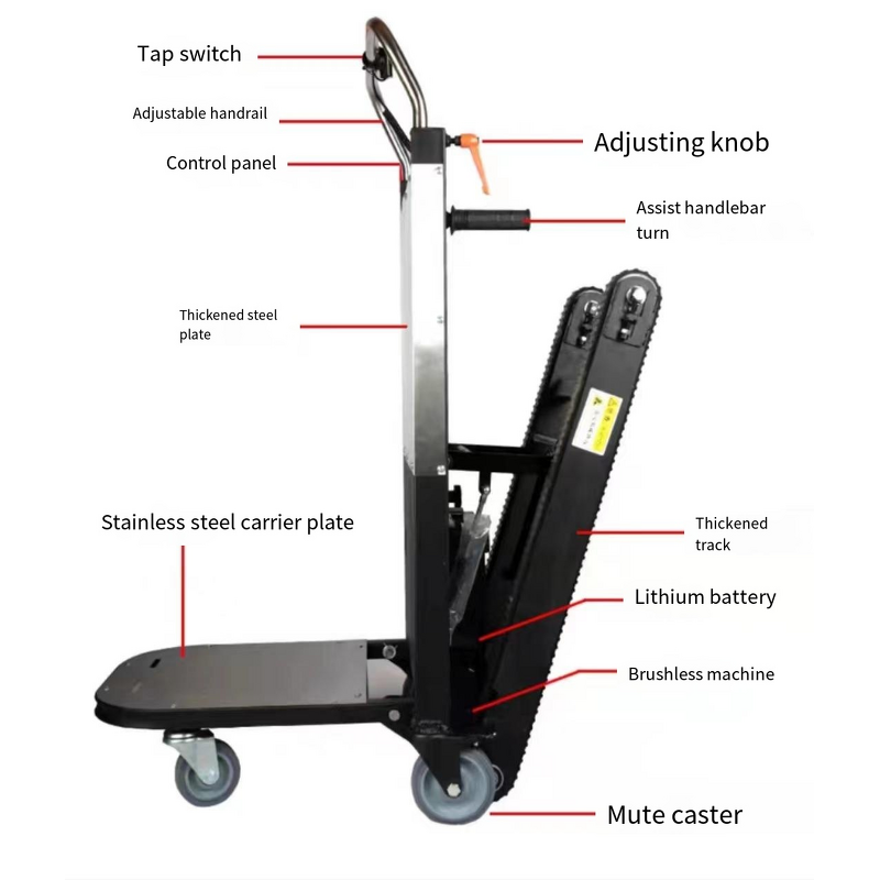 Stair Climbing Machine Manufacturer - Crawler with DC Motor for Farm Construction