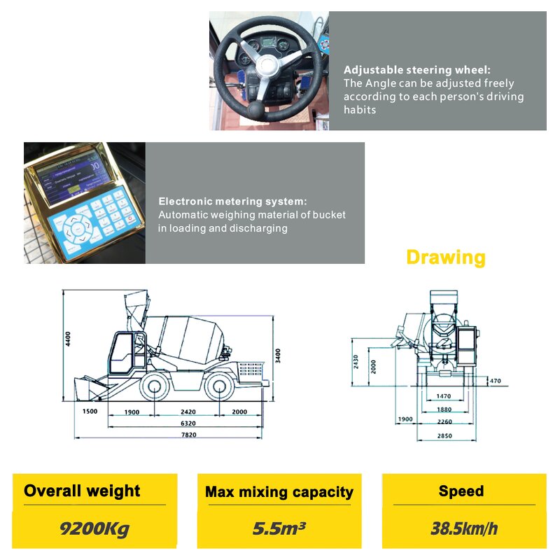 Concrete Mixer Manufacturer - Construction Equipment 5.5-45Cubic Meter for Industry