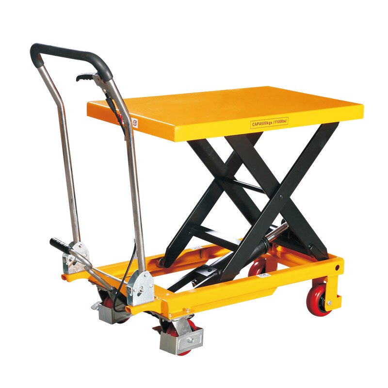 Hydraulic Lift Table Supplier - 500kg Car Scissor Lift Platform New Forklift Trolley