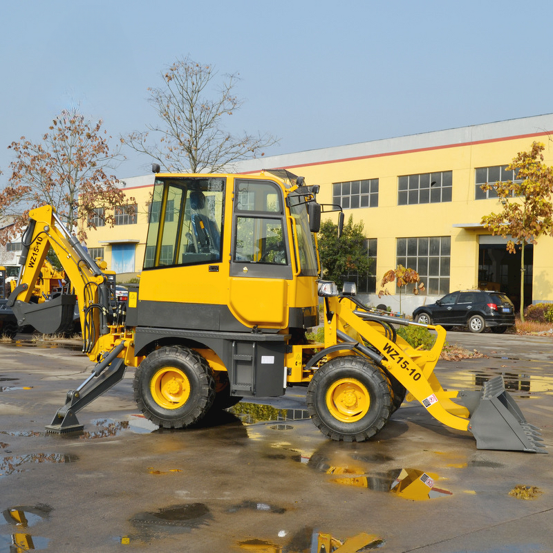Wheeled Excavator Factory - New Multifunctional Automatic Two-Dig Loader for Garden