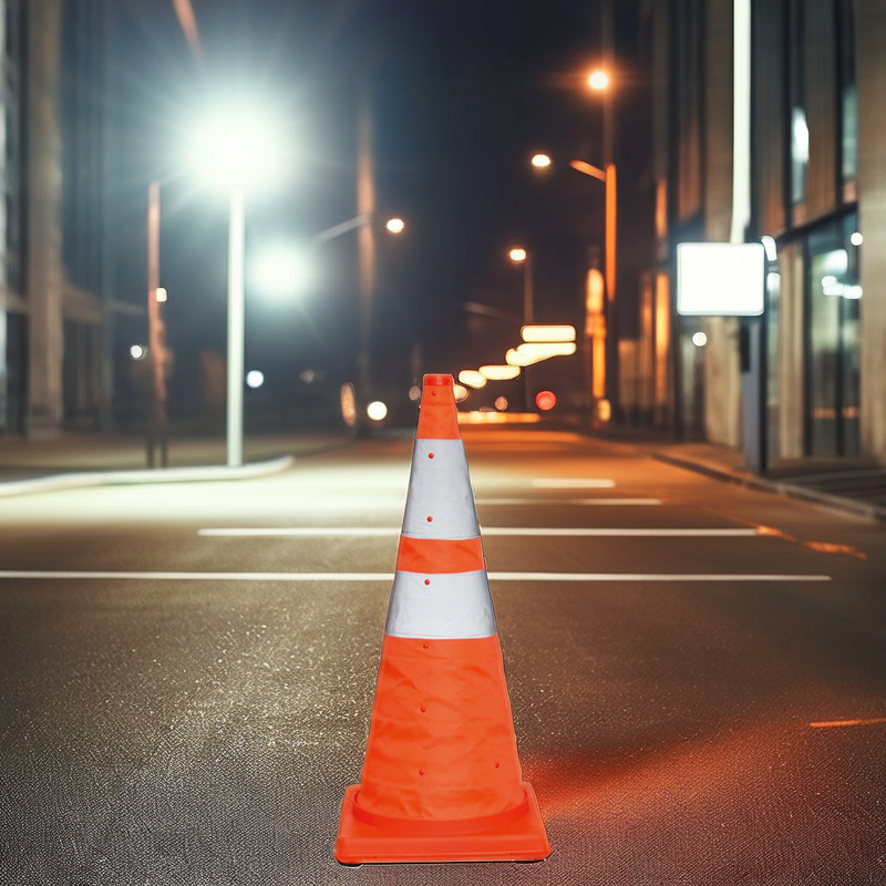 Traffic Cone Supplier - 28-Inch Collapsible LED Light Multi-Purpose