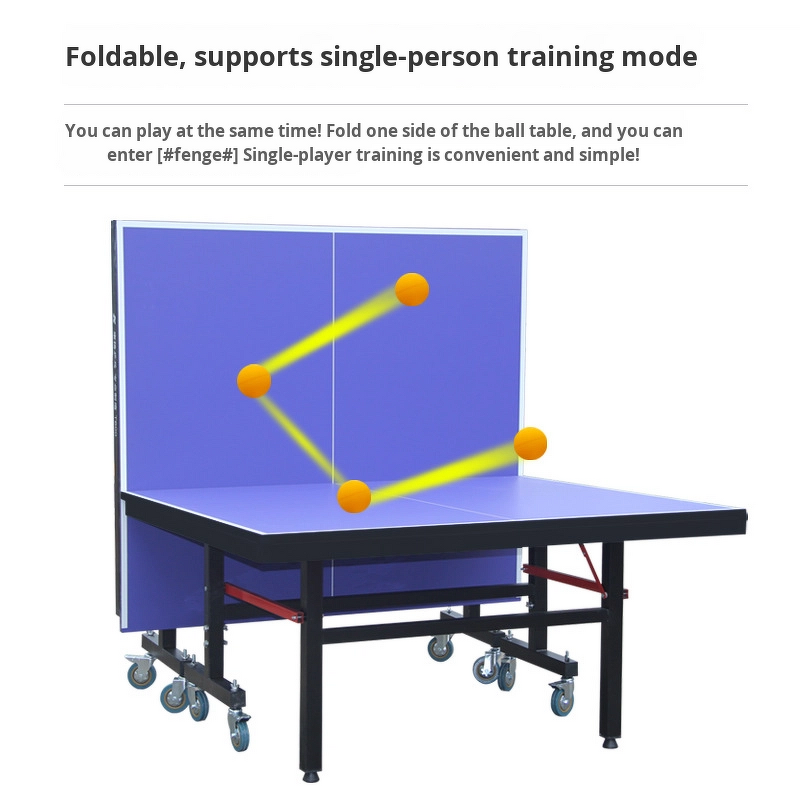 Table Tennis Table Factory - Foldable MDF Movable Net Indoor