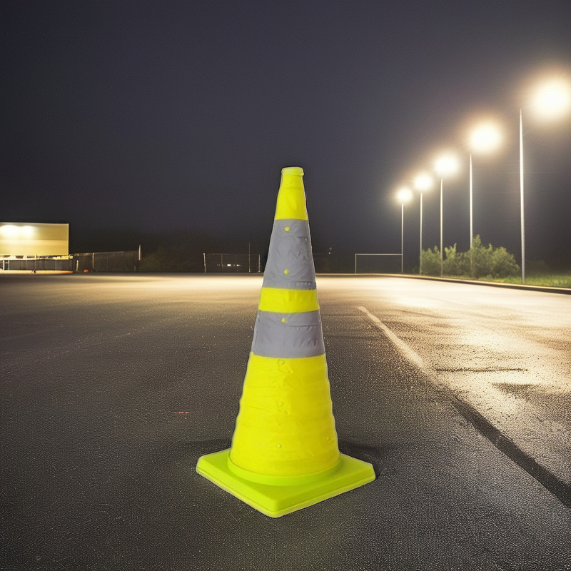 Traffic Cone Factory - 28-Inch Green Collapsible 1.8 Kg