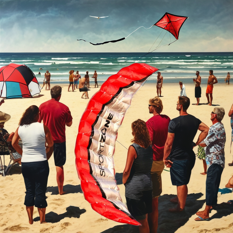 Parafoil Kite Factory - 2.5m Red Dual Line Power Braid