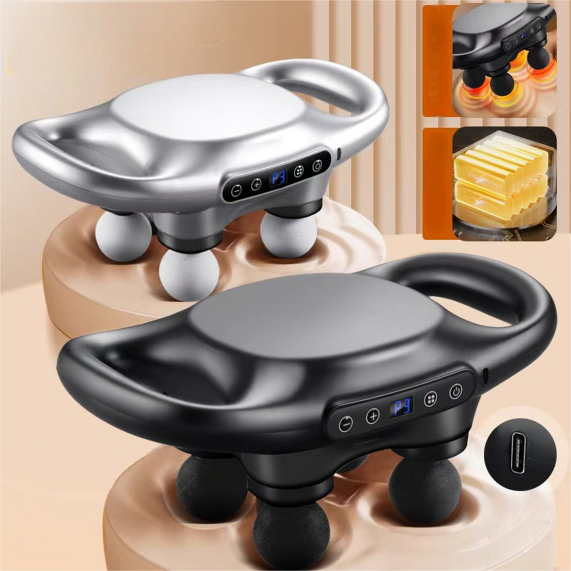 Fascia Gun Manufacturer - Portable 4-Head Electric Deep Tissue