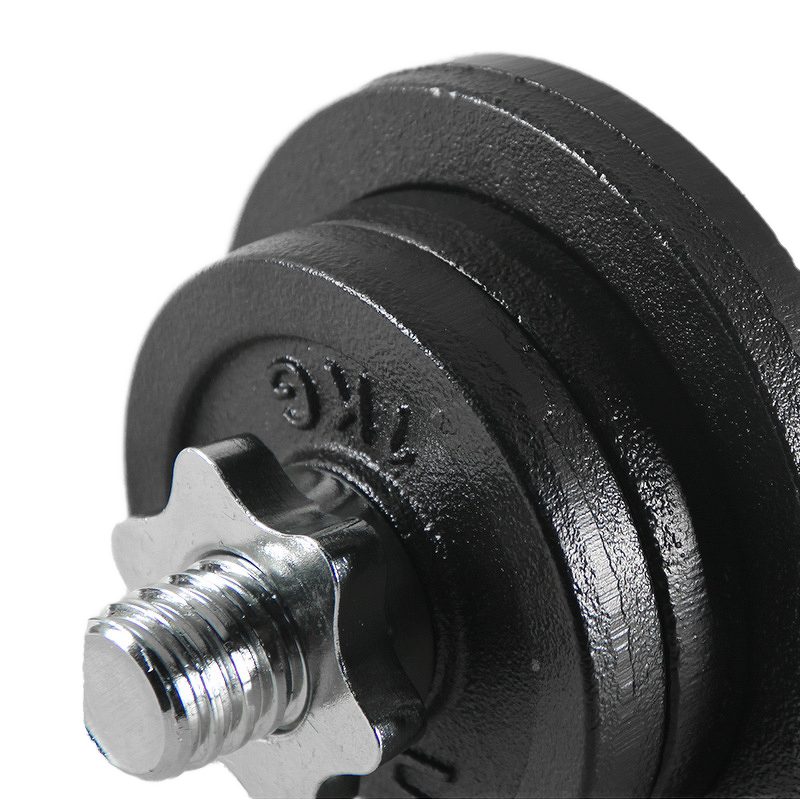 Dumbbell Set Supplier - Adjustable 20kg Cast Iron Hex Rubber