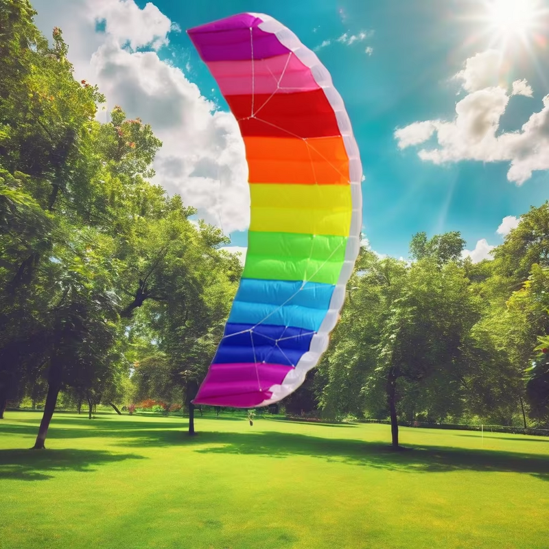Stunt Kite Manufacturer - Double Line Rainbow Frameless Parafoil