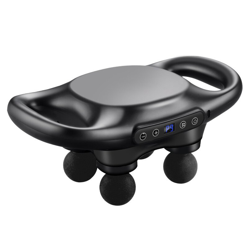 Body Massager Supplier - High Quality 4-Head Handheld Gun