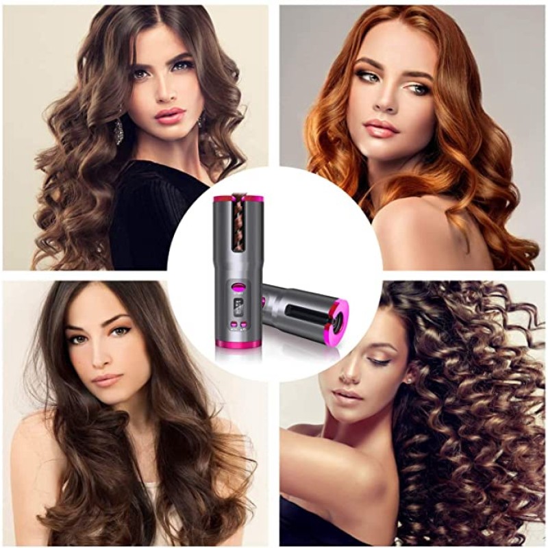 Electronic Fast Heating Deep Wave Electric Curling Iron   Adjustable Temperature Automatic Hair Curler Automatic Curling Iron