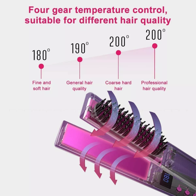 Professional 2-in-1 Ceramic Electric Hair Styling Tool Handheld Flat Iron and Straightener/Curler for Home Use AU Plug