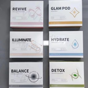 Newest Oxygen Charcoal Pods Detox Glam Face Serum Hydrating Spa Pod Capsule Skin Rejuvenation Co2 Bubble Oxygenation Pods