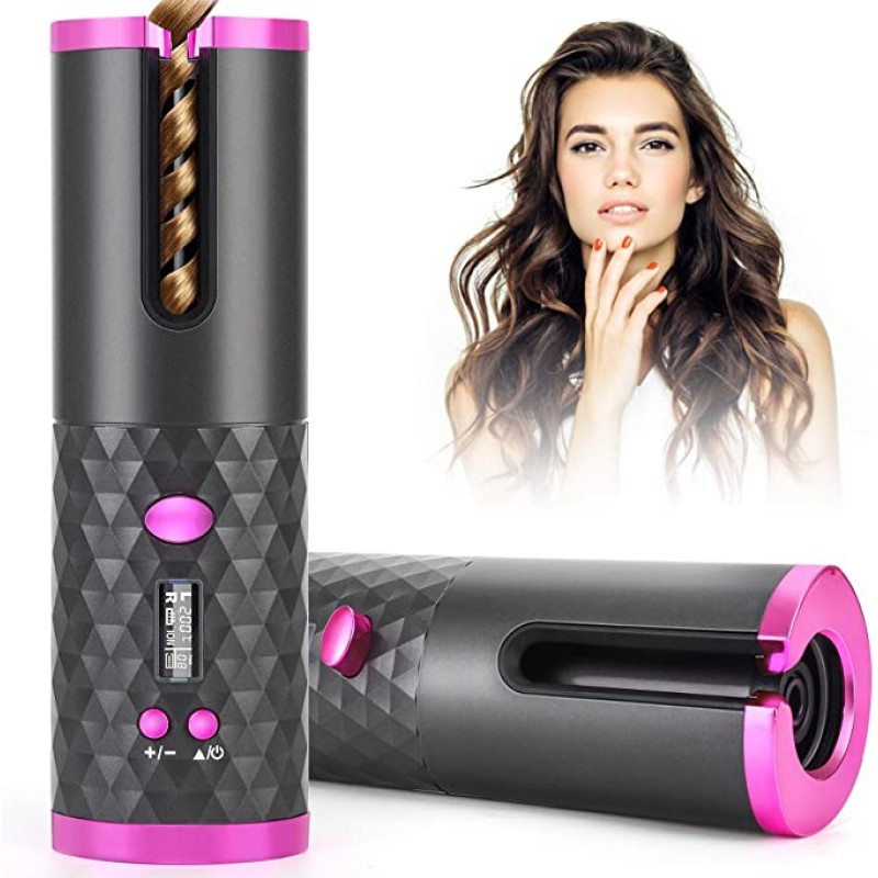 Electronic Fast Heating Deep Wave Electric Curling Iron   Adjustable Temperature Automatic Hair Curler Automatic Curling Iron