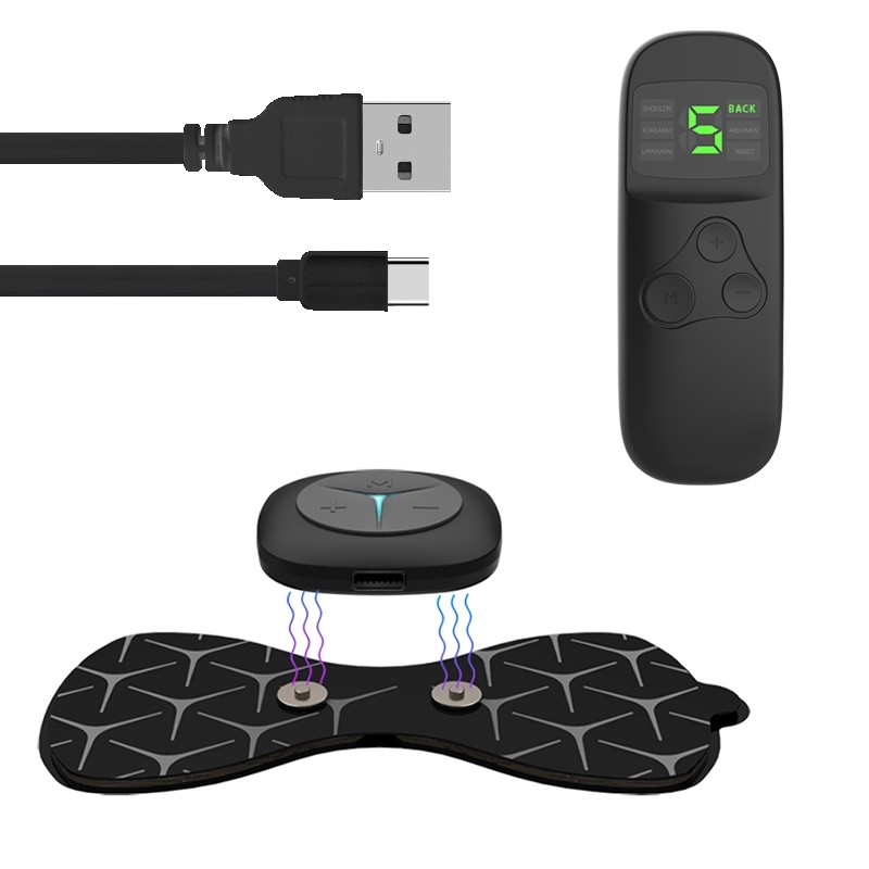 Smart Neck Pain Relief Electronic Pulse Massager Electronic Neck Massager Sticker 6 Modes  Mini  Tens Neck Massager