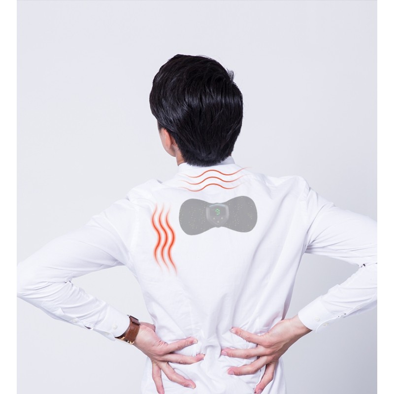 Professional Portable Mini Neck Massager with 10 Intensity EMS Body Relaxation Cervical Sticker