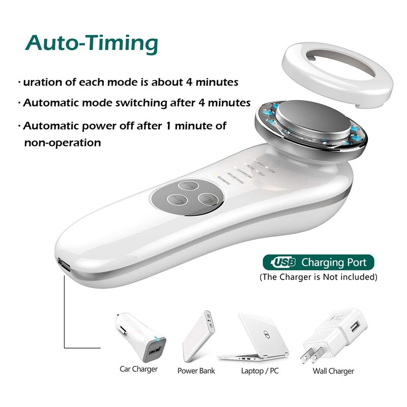 Tech Gadgets 2025 Electronic Home Use Portable Skin Clean Beauty Massage Skin Rejuvenation EMS Facial Beauty Device