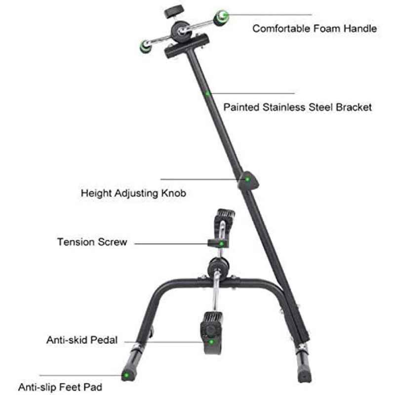 Portable Mini Rehabilitation Exercise Bike with Digital Counter Home Arm and Leg Exercise Equipment